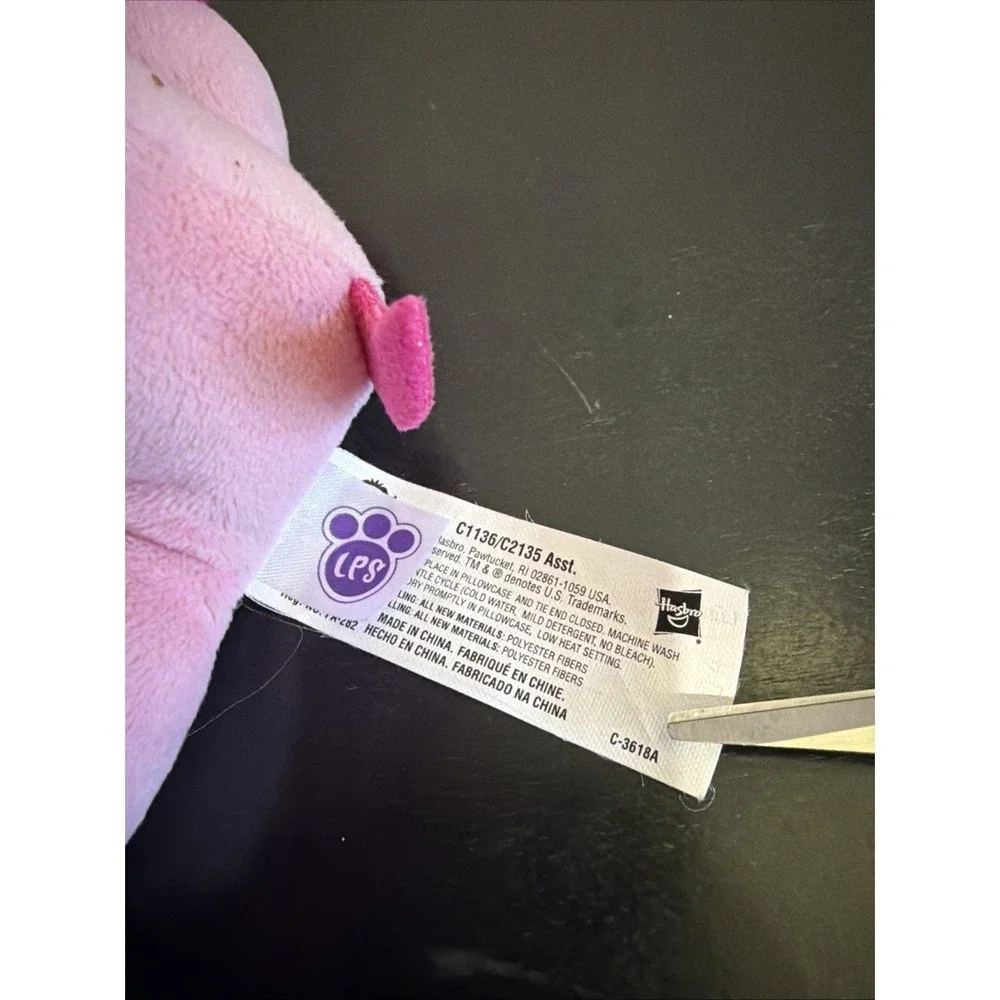 Littlest Pet Shop Pink Dog Plush Pillow Pet Hasbro LPS Stuffed Animal